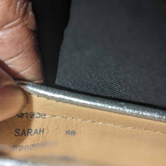 Coach Sarah Ballet Flats with a ribbon bow toe. - Picture 6 of 9